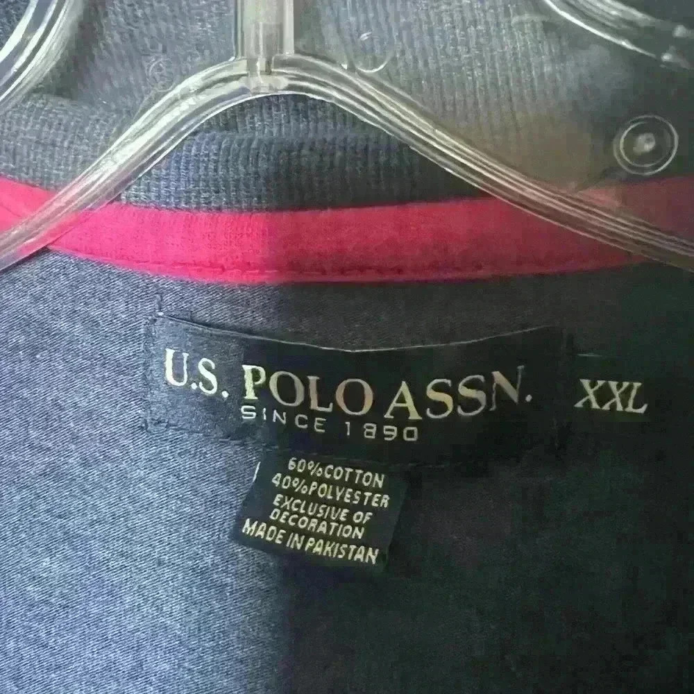 US polo assn. XXL men’s pullover 1/4 zip long sleeve Tshirt - Picture 2 of 6